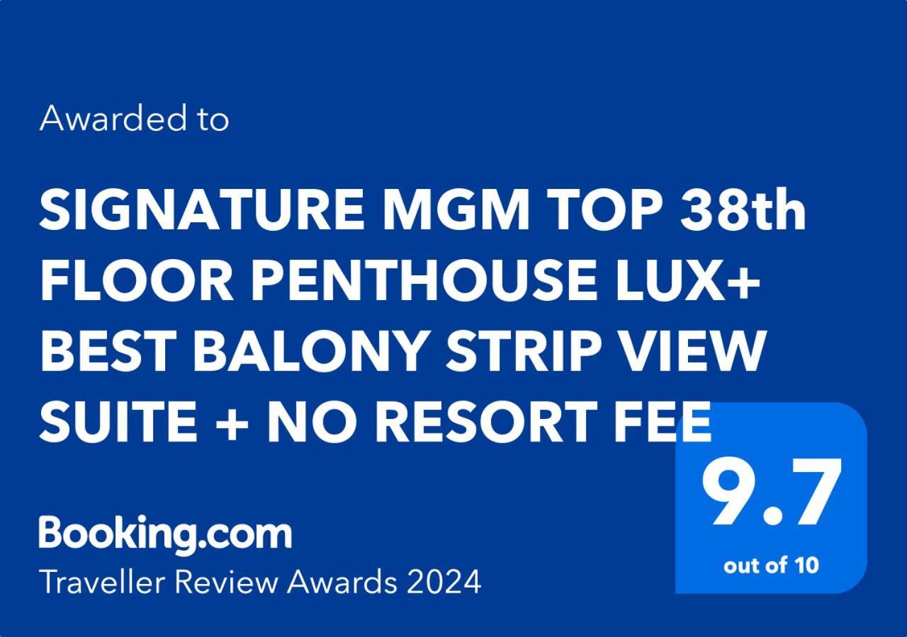 Signature Mgm Top 38Th Floor Penthouse Lux+ Best Balony Strip View Suite + No Resort Fee Лас-Вегас Экстерьер фото